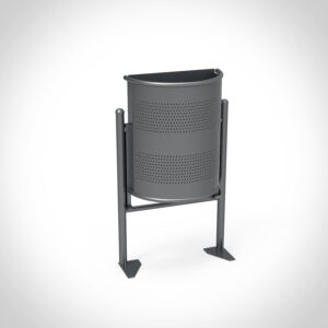 Paperera semicircular de 40 l