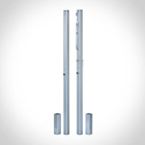 Pal per a voleibol quadrat d'alumini de 80x80 mm