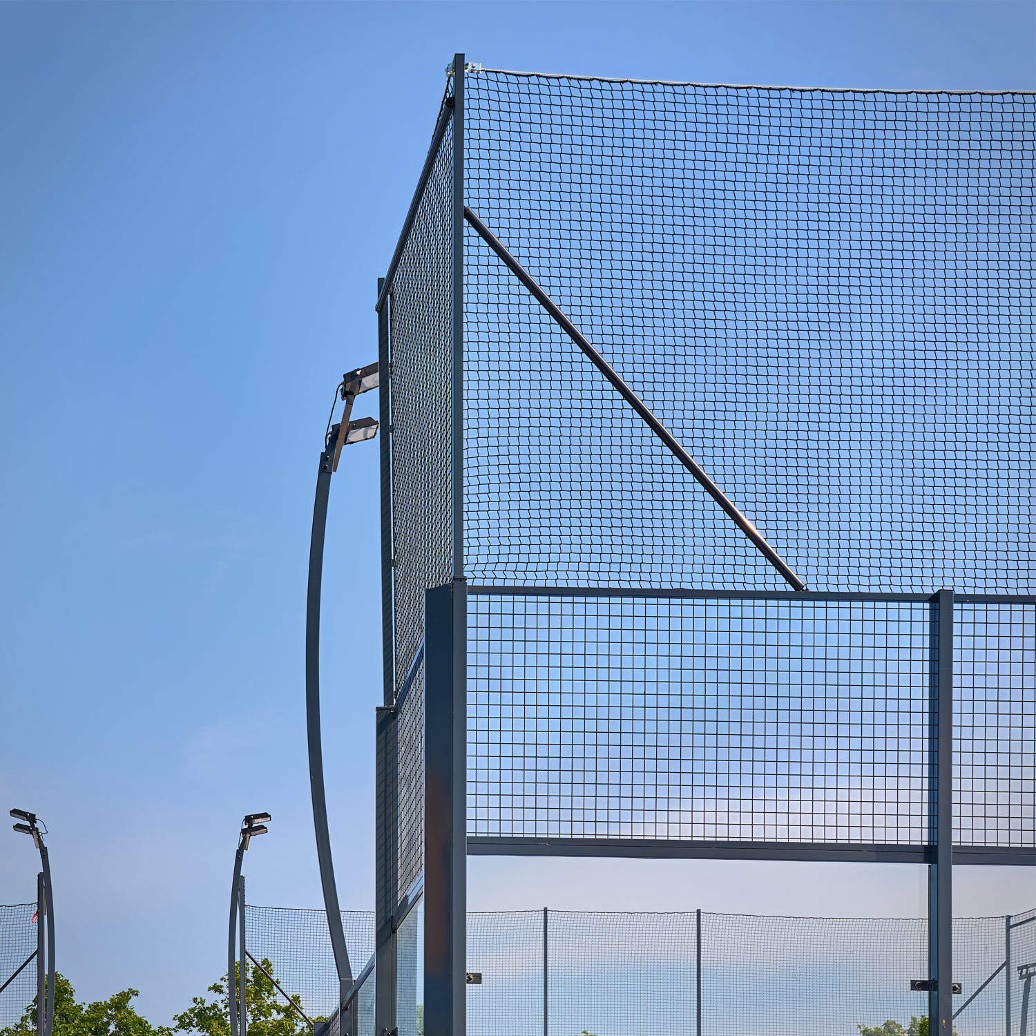 Xarxa de protecció pàdel frontal 2x10mt.